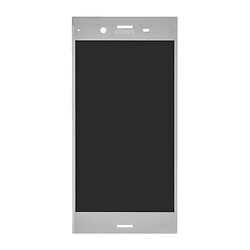 Дисплей (экран) Sony G8341 Xperia XZ1 / G8342 Xperia XZ1, Original (100%), С сенсорным стеклом, Без рамки, Серебряный