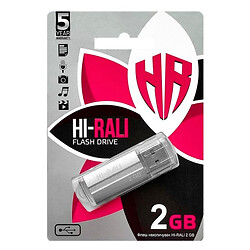 USB Flash Hi-Rali Corsair, 2 Гб., Срібний