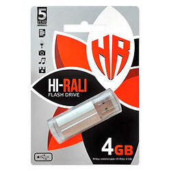 USB Flash Hi-Rali Corsair, 4 Гб., Срібний