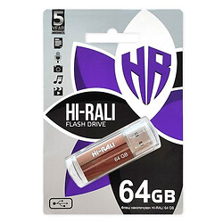 USB Flash Hi-Rali Corsair, 64 Гб., Бронзовый