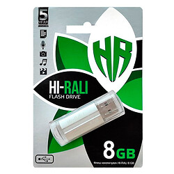 USB Flash Hi-Rali Corsair, 8 Гб., Срібний