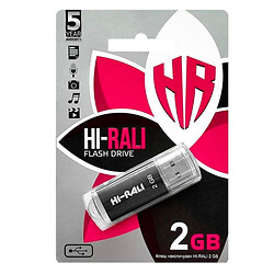 USB Flash Hi-Rali Rocket, 2 Гб., Чорний
