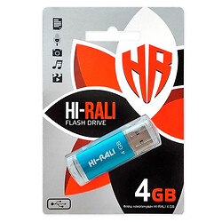 USB Flash Hi-Rali Rocket, 4 Гб., Синій