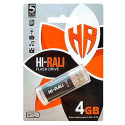 USB Flash Hi-Rali Rocket, 4 Гб., Чорний