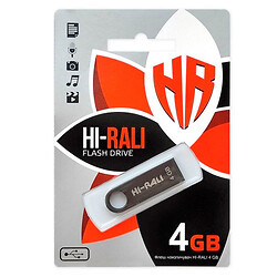 USB Flash Hi-Rali Shuttle, 4 Гб., Чорний