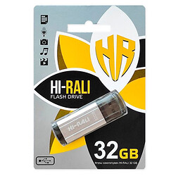 USB Flash Hi-Rali Stark, 32 Гб., Срібний