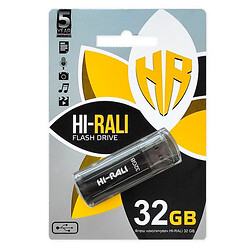 USB Flash Hi-Rali Stark, 32 Гб., Чорний