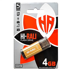 USB Flash Hi-Rali Stark, 4 Гб., Золотий