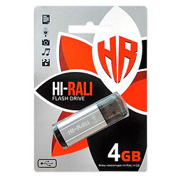 USB Flash Hi-Rali Stark, 4 Гб., Серебряный