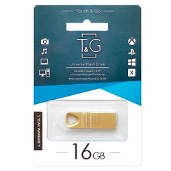 USB Flash T&G Metal 117, 16 Гб., Золотий