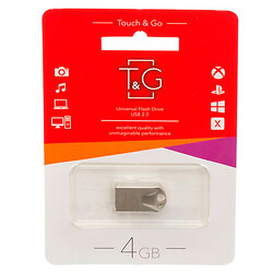 USB Flash T&G Metal 106, 4 Гб., Серебряный