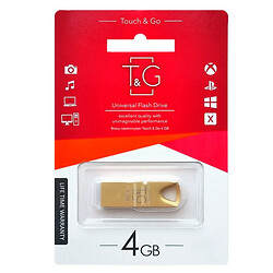 USB Flash T&G Metal 117, 4 Гб., Золотой