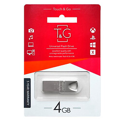 USB Flash T&G Metal 117, 4 Гб., Серебряный