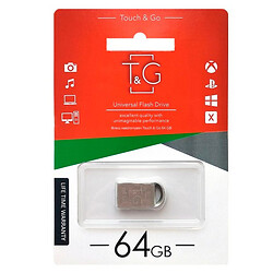 USB Flash T&G Metal 107, 64 Гб., Срібний