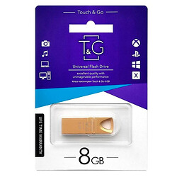 USB Flash T&G Metal 117, 8 Гб., Золотой