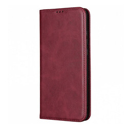 Чохол (книжка) Xiaomi Poco M5, Leather Case Fold, Темно червоний, Червоний