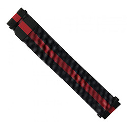 Ремінець універсальний, Milanese loop, Black / Red, Чорний