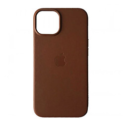 Чехол (накладка) Apple iPhone 12 / iPhone 12 Pro, Leather Case Color, MagSafe, Saddle Brown, Коричневый