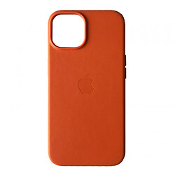 Чохол (накладка) Apple iPhone 14, Leather Case Color, Orange, MagSafe, Помаранчевий