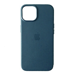 Чохол (накладка) Apple iPhone 12 / iPhone 12 Pro, Leather Case Color, Baltic Blue, MagSafe, Синій