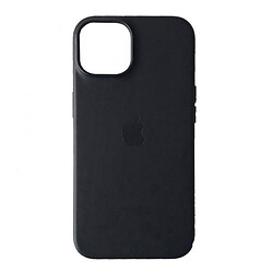 Чохол (накладка) Apple iPhone 14, Leather Case Color, Ink, MagSafe, Чорний