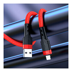 USB кабель Borofone BU35 Apple iPhone SE 2022 / iPhone 14 Pro Max / iPhone 14 Plus / iPhone 14 Pro / iPhone 14 / iPhone 13 Pro / iPhone 13 Mini / iPhone 13 / iPhone 13 Pro Max / iPhone 12 Mini / iPhone 12 Pro Max, Lightning, 1.0 м., Красный - № 2