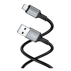 USB кабель Borofone BX83, MicroUSB, 1.0 м., Черный