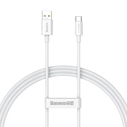 USB кабель Baseus CAYS000902, Type-C, 1.0 м., Белый