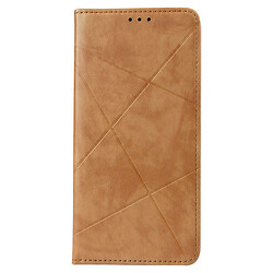 Чехол (книжка) OPPO A16 2021, Business Leather, Бежевый