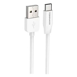 USB кабель TORNADO TX13, Type-C, 2.0 м., Белый