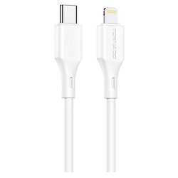 USB кабель TORNADO TX25 Apple iPhone 15 Plus / iPhone 15 Pro Max / iPhone 15 / iPhone 15 Pro / iPhone SE 2022 / iPhone 14 Pro Max / iPhone 14 Plus / iPhone 14 Pro / iPhone 14 / iPhone 13 Pro / iPhone 13 Mini / iPhone 13, Lightning, 1.0 м., Білий