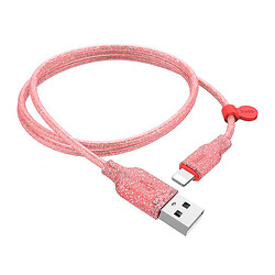 USB кабель Hoco U73 Star Galaxy, MicroUSB, 1.2 м., Рожевий