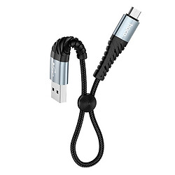 USB кабель Hoco X38 Cool, MicroUSB, 0.25 м., Чорний