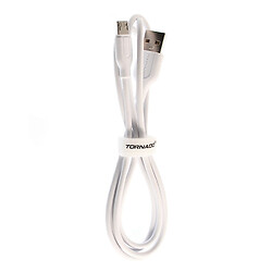 USB кабель TORNADO C-1L, MicroUSB, 1.0 м., Білий
