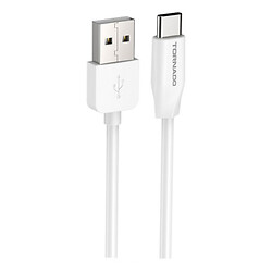 USB кабель TORNADO TX13, MicroUSB, 2.0 м., Білий