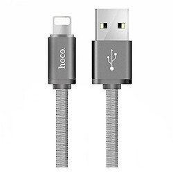 USB кабель Hoco X2 Knitted Apple iPhone SE 2022 / iPhone 14 Pro Max / iPhone 14 Plus / iPhone 14 Pro / iPhone 14 / iPhone 13 Pro / iPhone 13 Mini / iPhone 13 / iPhone 13 Pro Max / iPhone 12 Mini / iPhone 12 Pro Max, Lightning, 1.0 м., Черный