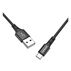 USB кабель TORNADO TX16, MicroUSB, 1.0 м., Чорний