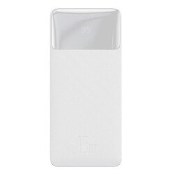 Портативна батарея (Power Bank) Baseus Bipow Digital Display, 10000 mAh, Білий