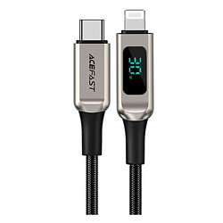 USB кабель Acefast C6-01 Apple iPhone 15 Plus / iPhone 15 Pro Max / iPhone 15 / iPhone 15 Pro / iPhone SE 2022 / iPhone 14 Pro Max / iPhone 14 Plus / iPhone 14 Pro / iPhone 14 / iPhone 13 Pro / iPhone 13 Mini / iPhone 13, Lightning, 1.2 м., Серебряный