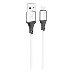 USB кабель Hoco X86, MicroUSB, 1.0 м., Белый