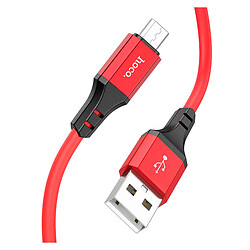 USB кабель Hoco X86, MicroUSB, 1.0 м., Червоний
