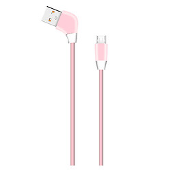 USB кабель Walker C340, MicroUSB, 1.0 м., Розовый