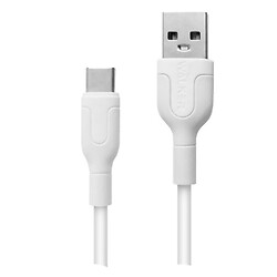 USB кабель Walker C350, Type-C, 1.0 м., Білий