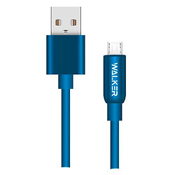 USB кабель Walker C725, MicroUSB, 1.0 м., Синій