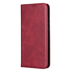 Чехол (книжка) Tecno Spark 8C / Spark Go 2022, Leather Case Fold, Темно-Красный, Красный
