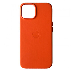 Чохол (накладка) Apple iPhone 14 Pro Max, Leather Case Color, MagSafe, Помаранчевий