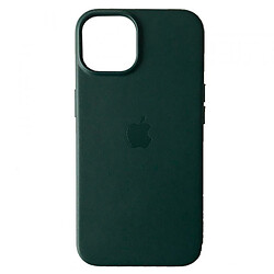 Чохол (накладка) Apple iPhone 14 Plus, Leather Case Color, Forest Green, MagSafe, Зелений