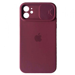 Чохол (накладка) Apple iPhone 11 Pro Max, SLIDER Full Camera, Marsala, Бордовий