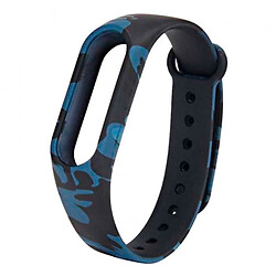 Ремінець Xiaomi Mi Band 3 / Mi Band 4, Silicone WatchBand, Black-Blue, Чорний