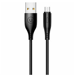 USB кабель Usams US-SJ268, MicroUSB, 1.0 м., Чорний